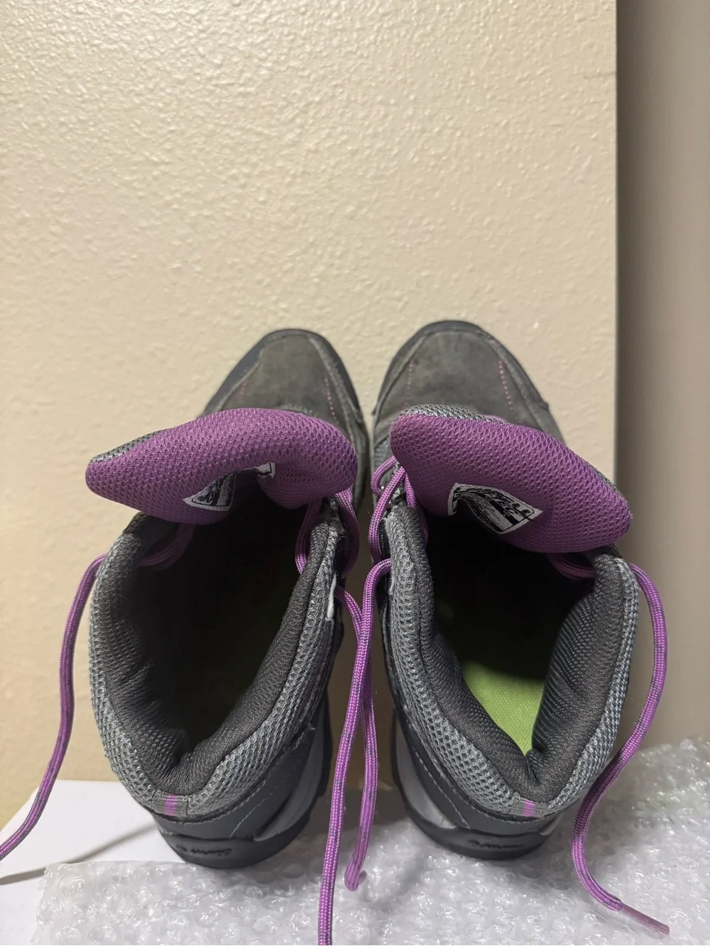 Hi-Tec Kids Grey and Purple Waterproof Hiking Boots